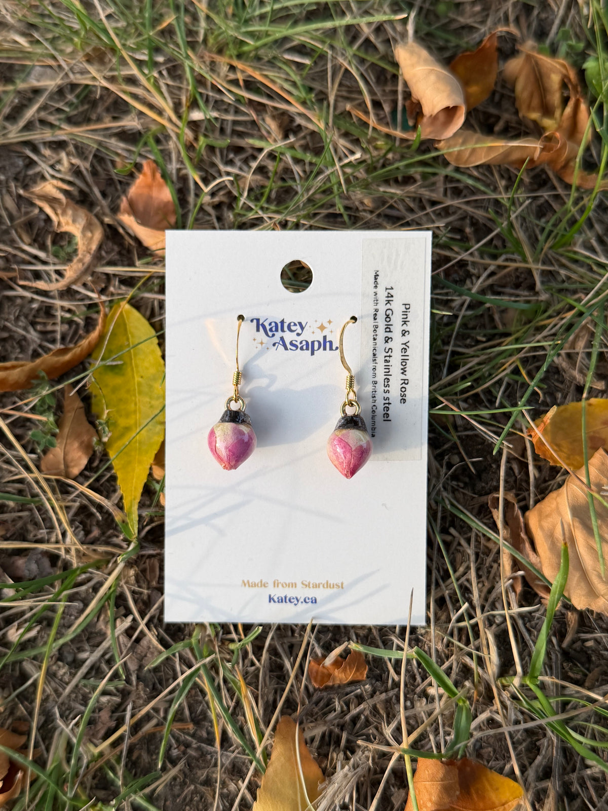 Pink Rosebud Earrings
