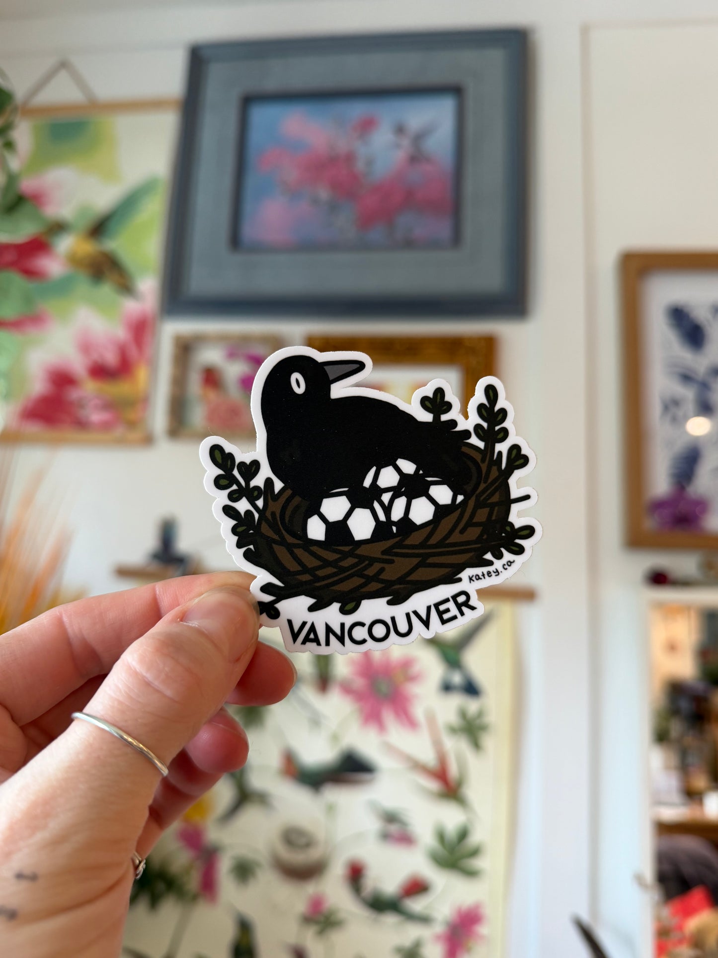Vancouver Crow Soccer Sticker