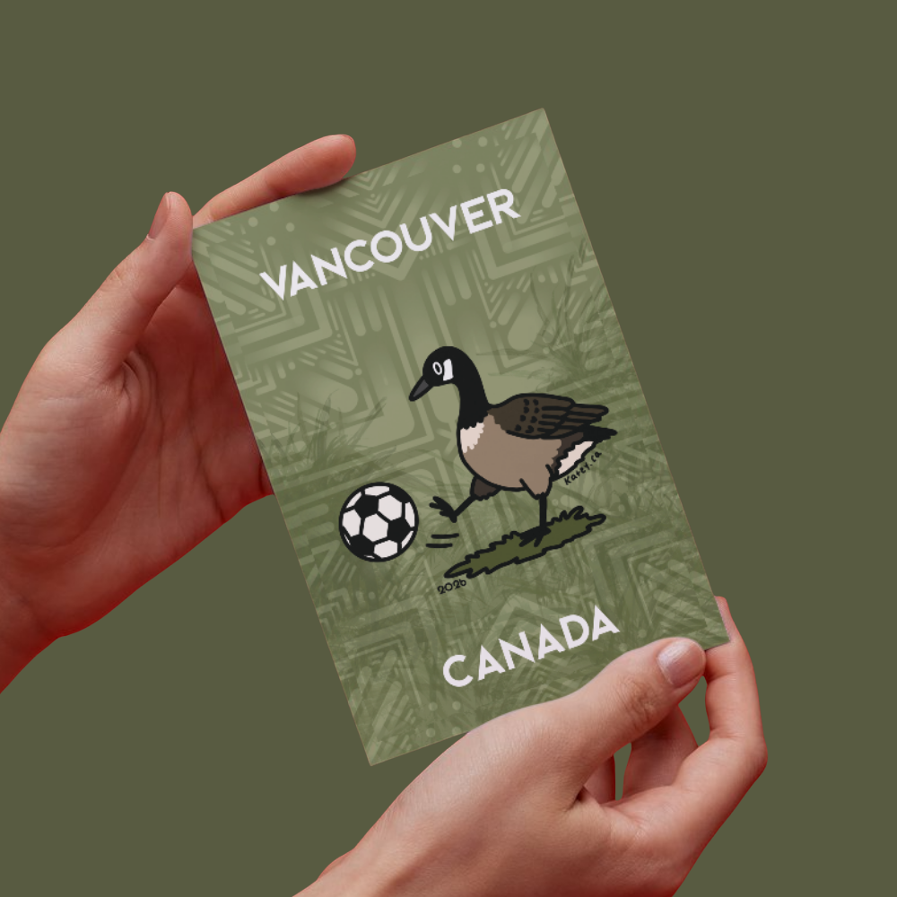 Vancouver Canada Goose Soccer Postcard – 2026 World Cup Edition