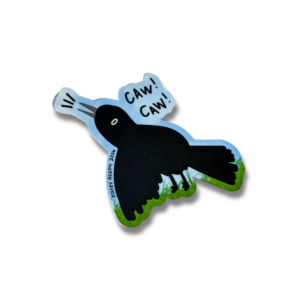 Crow Caw Sticker