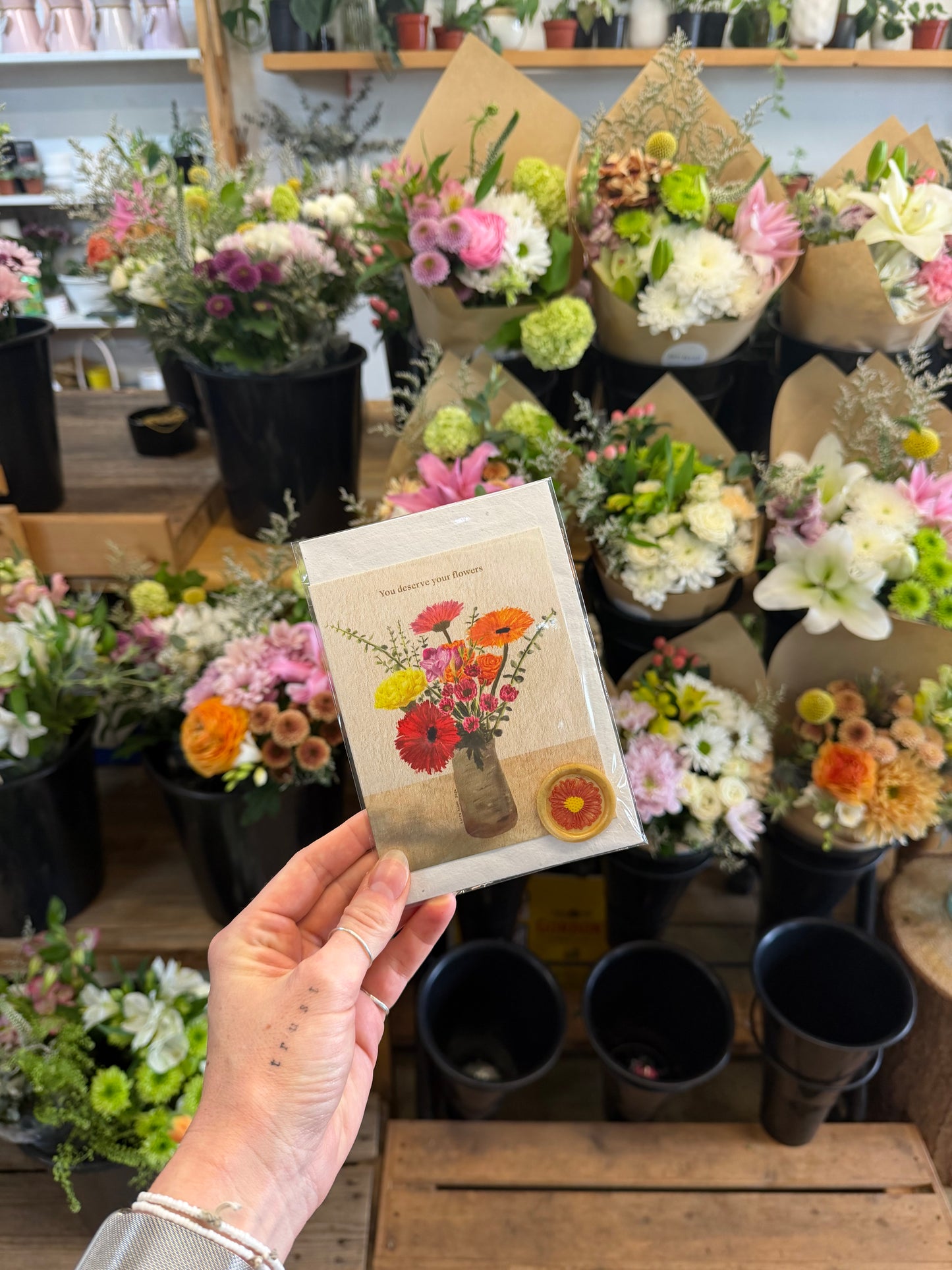Your Deserve Your Flowers Card (with Plantable Envelope)