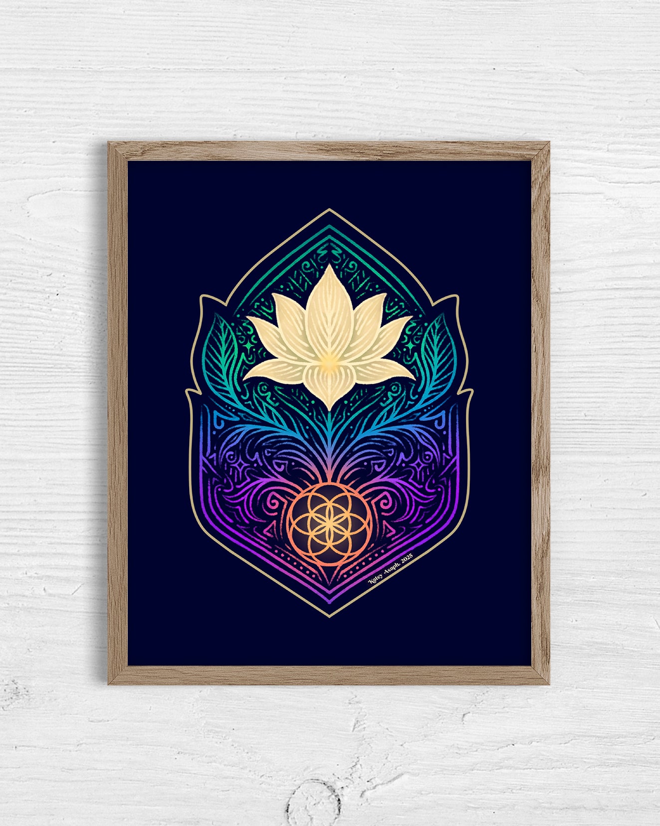 Lotus Seed of Life Print