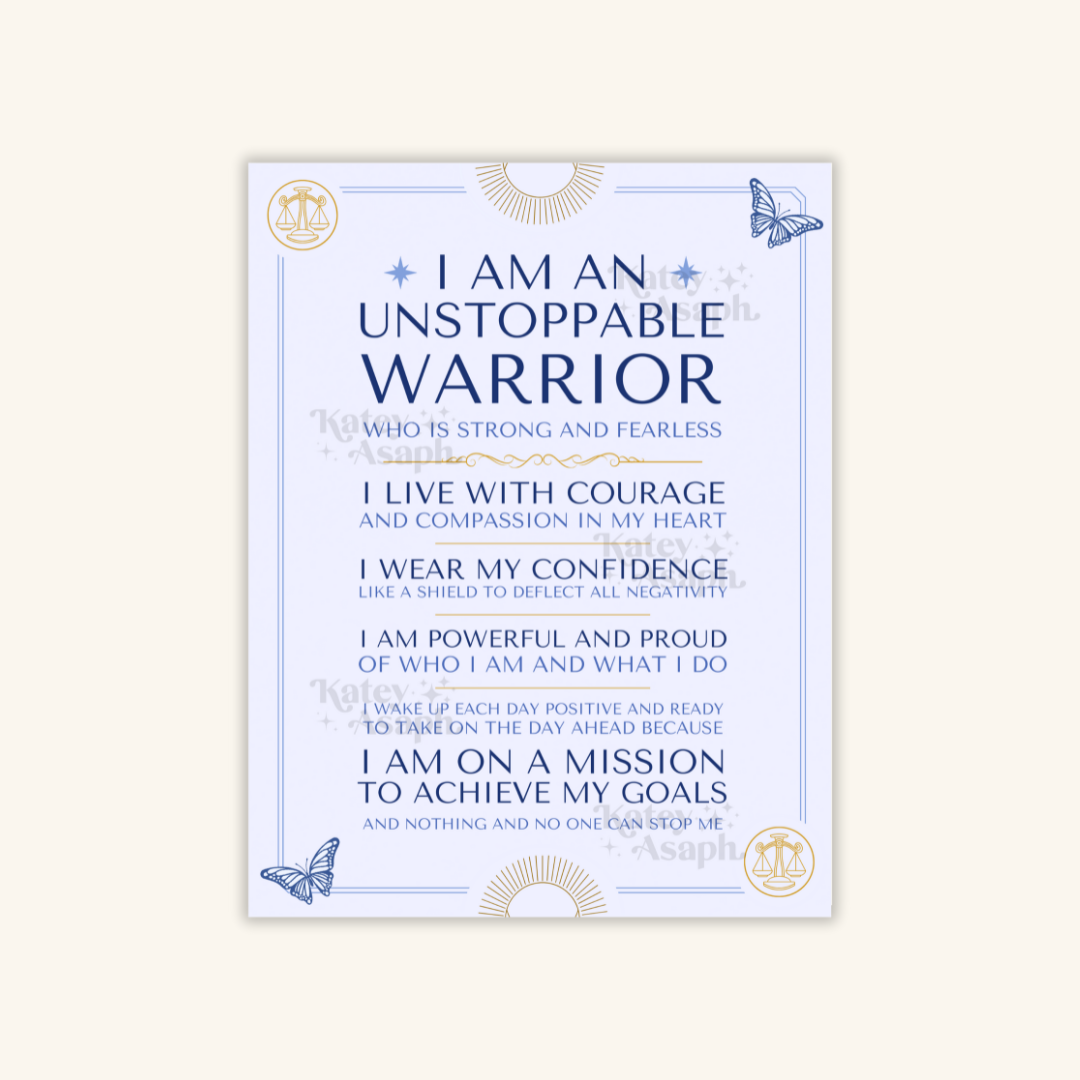 Unstoppable Warrior Print