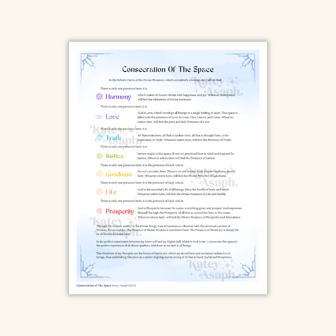 Consecration of The Space Print