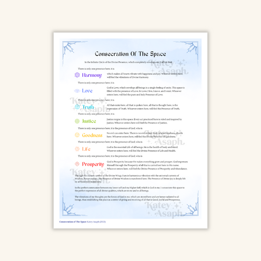 Consecration of The Space Print