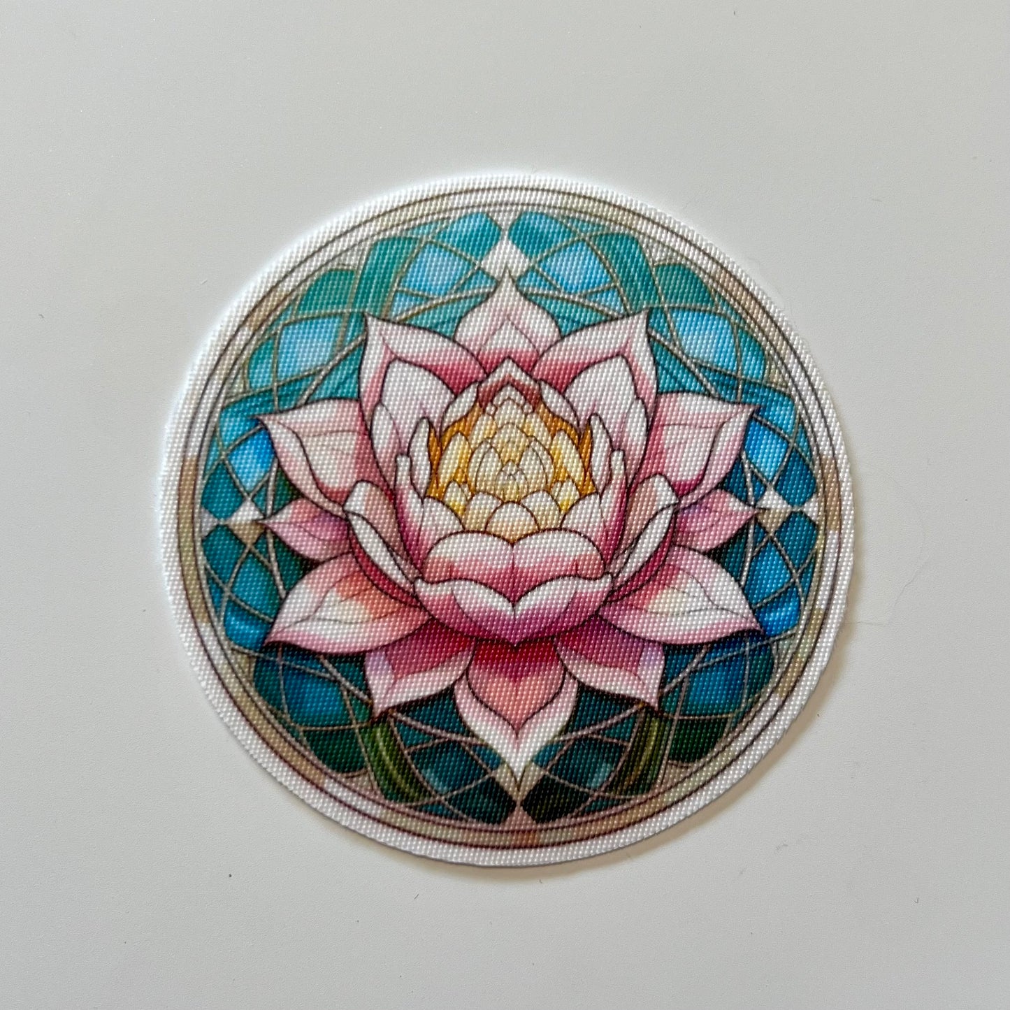 Pink Lotus Fabric Sticker