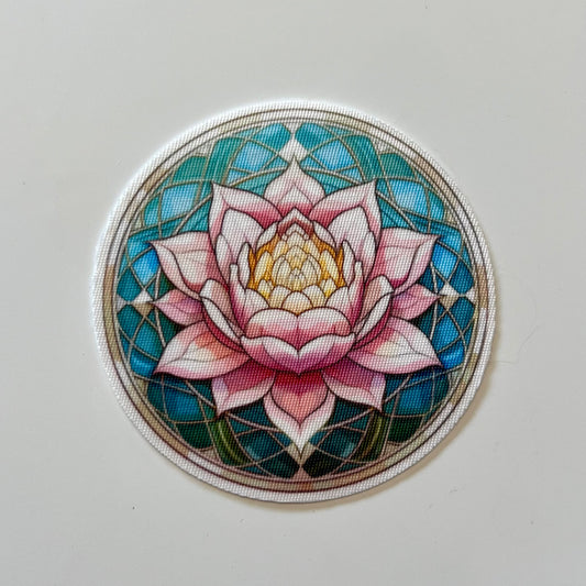 Pink Lotus Fabric Sticker