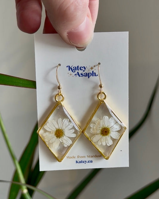 Daisy Gold Diamond Earrings