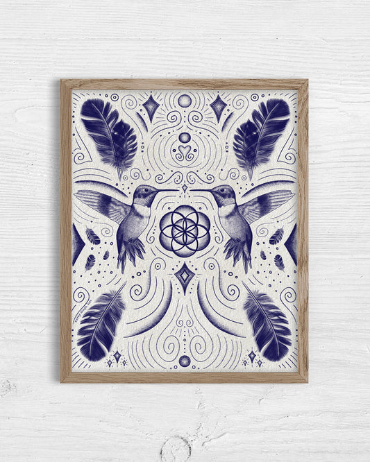Hummingbird Origin Print