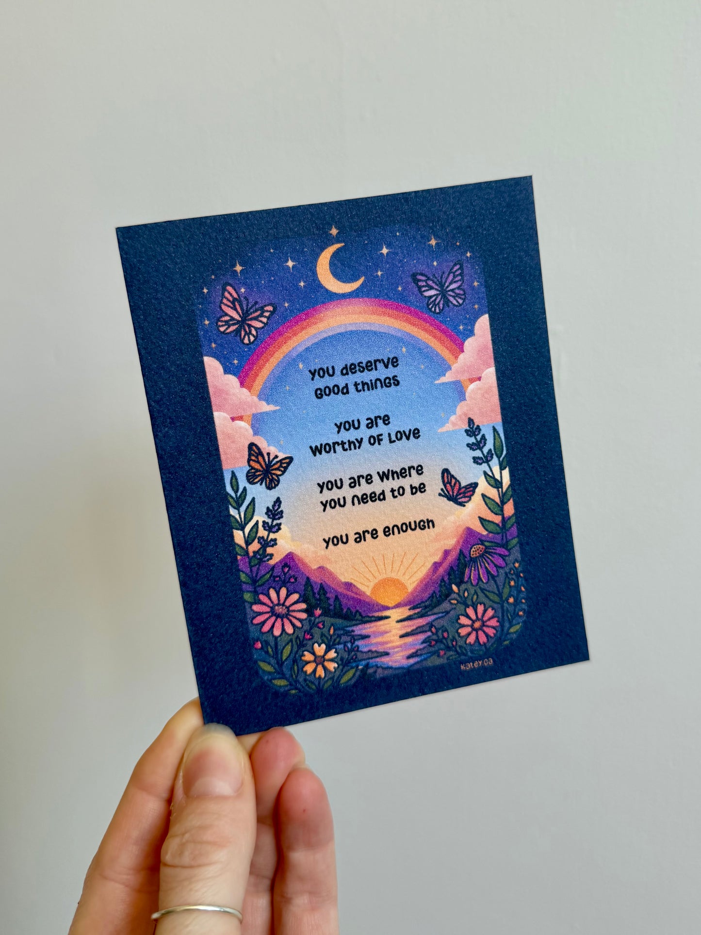 Sunrise Affirmations Card