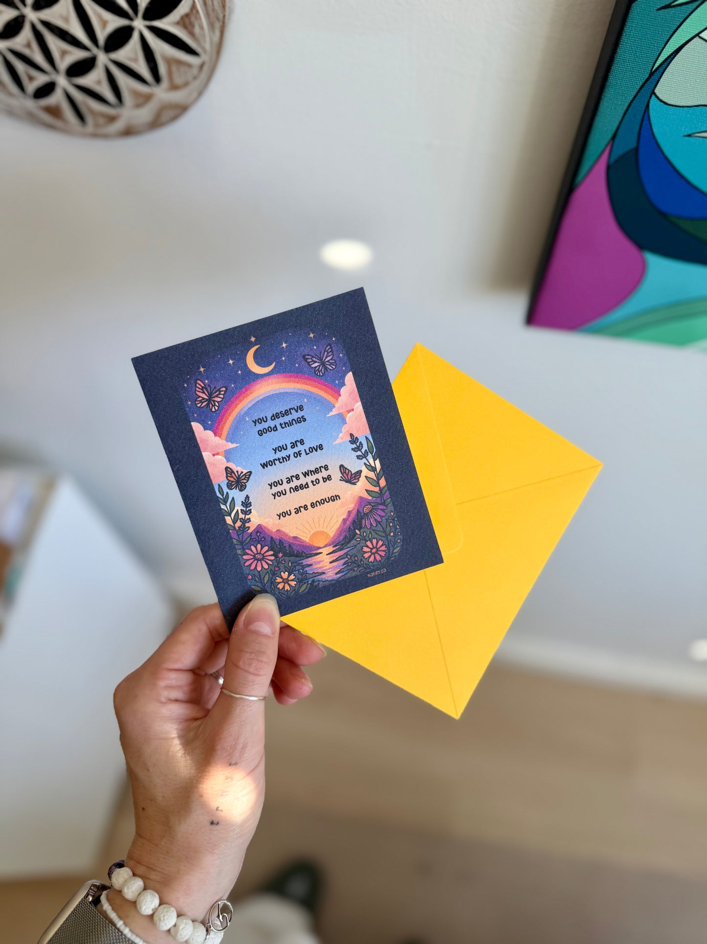Sunrise Affirmations Card