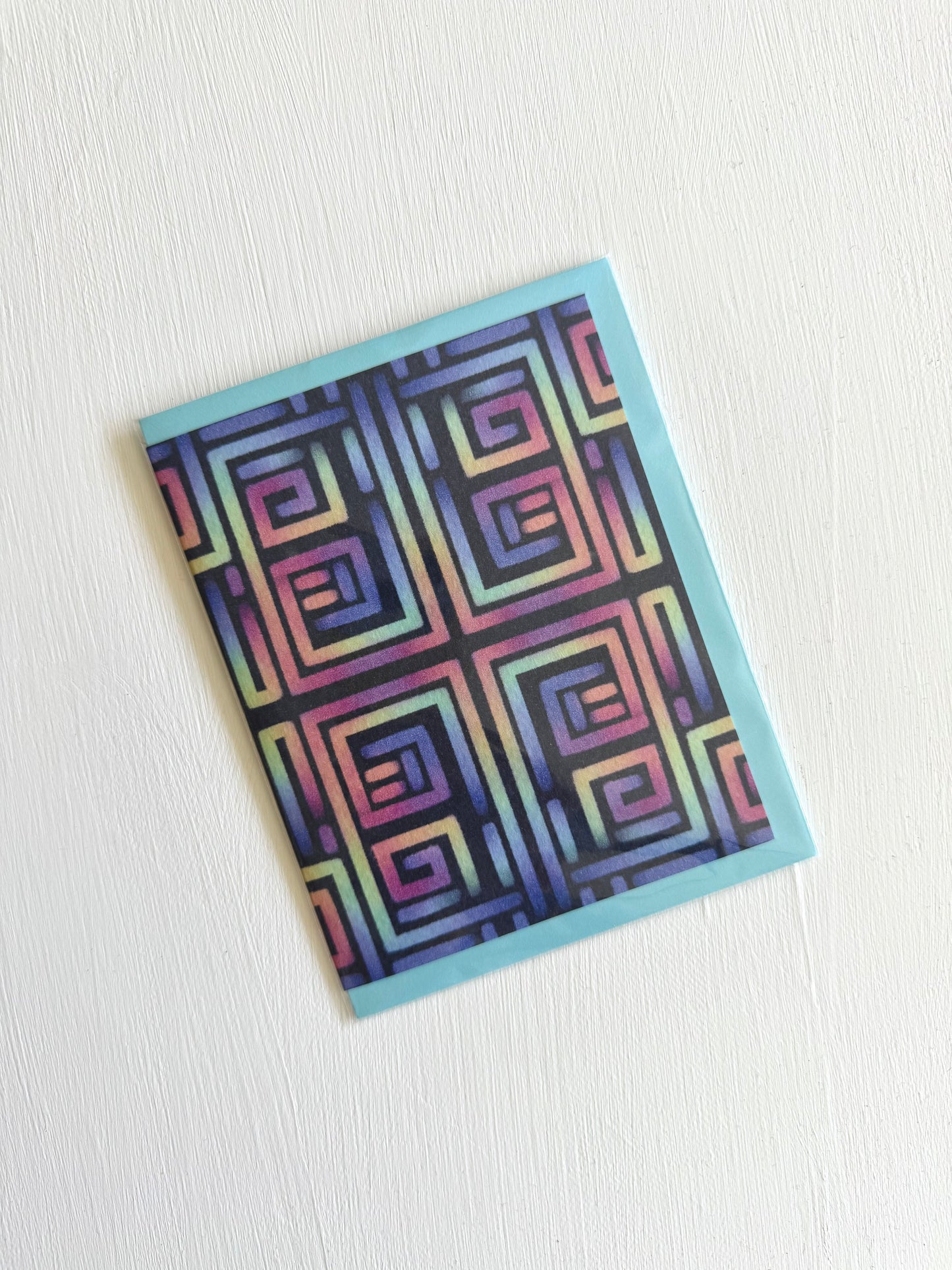 Rainbow Weave Card