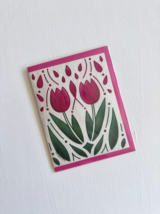 Twin Blooms Card