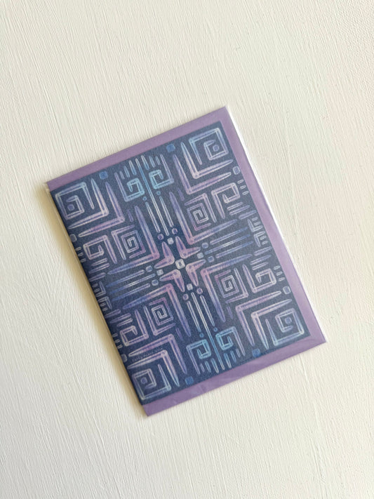 Lavender Labyrinth Card