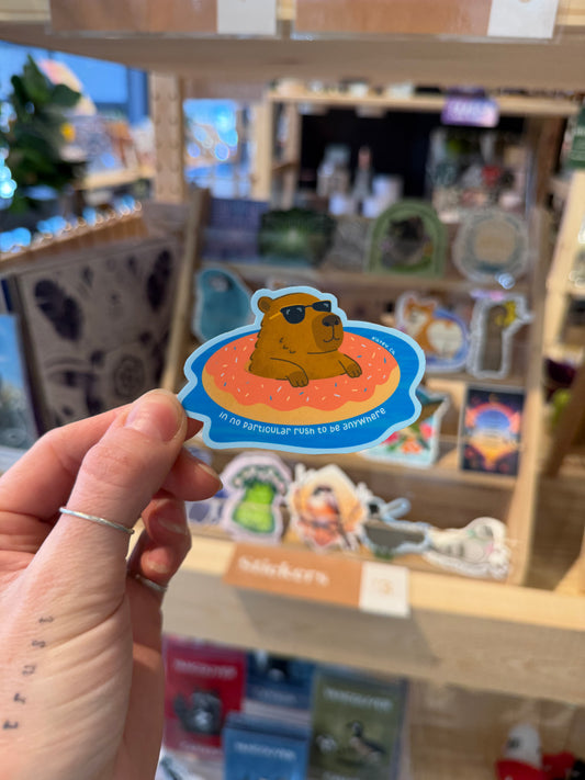 Happy Capy Sticker