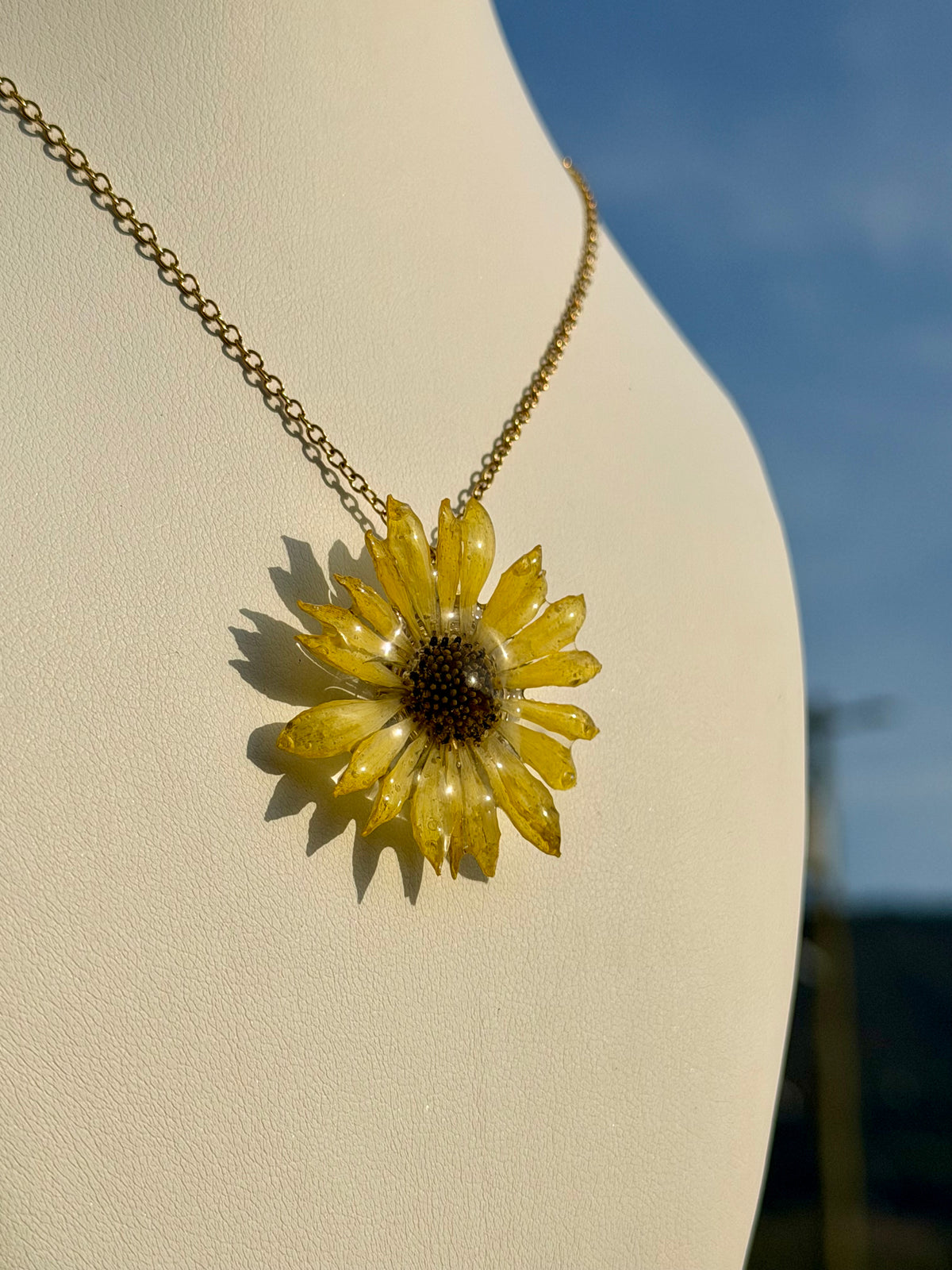 Yellow Daisy Necklace