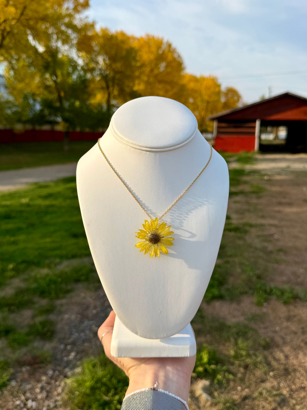 Yellow Daisy Necklace
