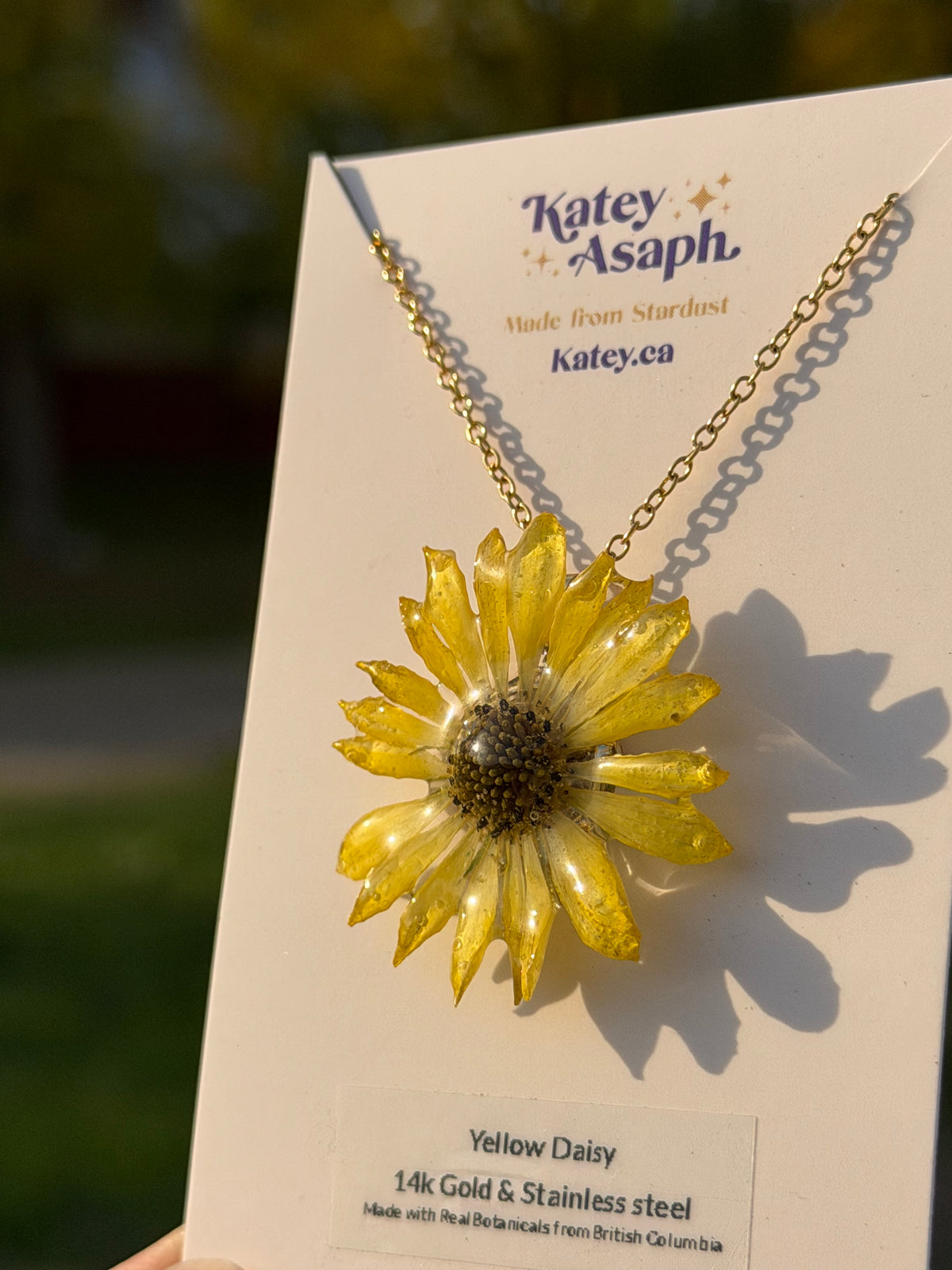 Yellow Daisy Necklace