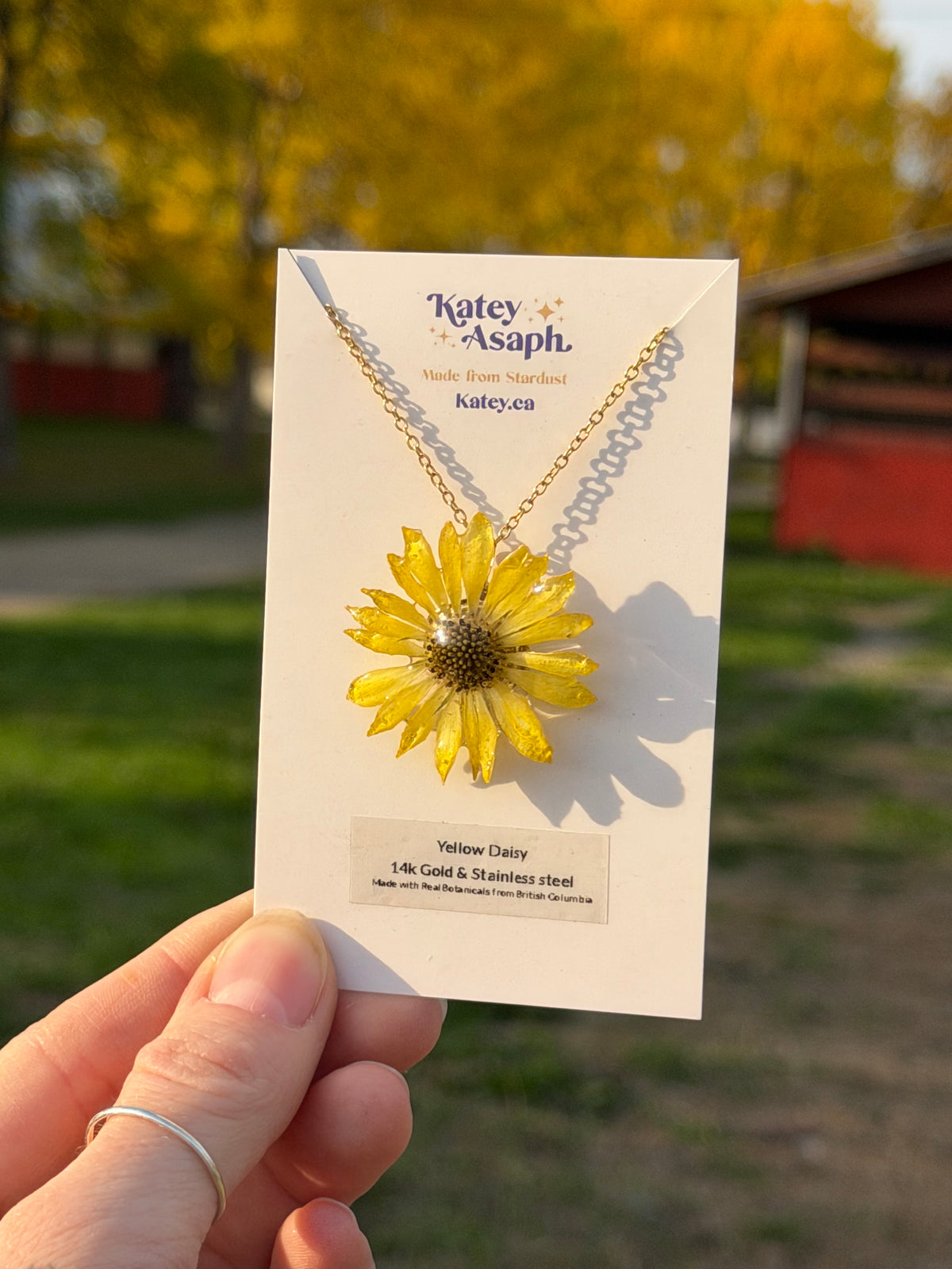 Yellow Daisy Necklace