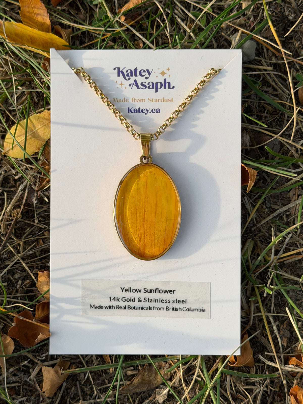Yellow Sunflower Necklace