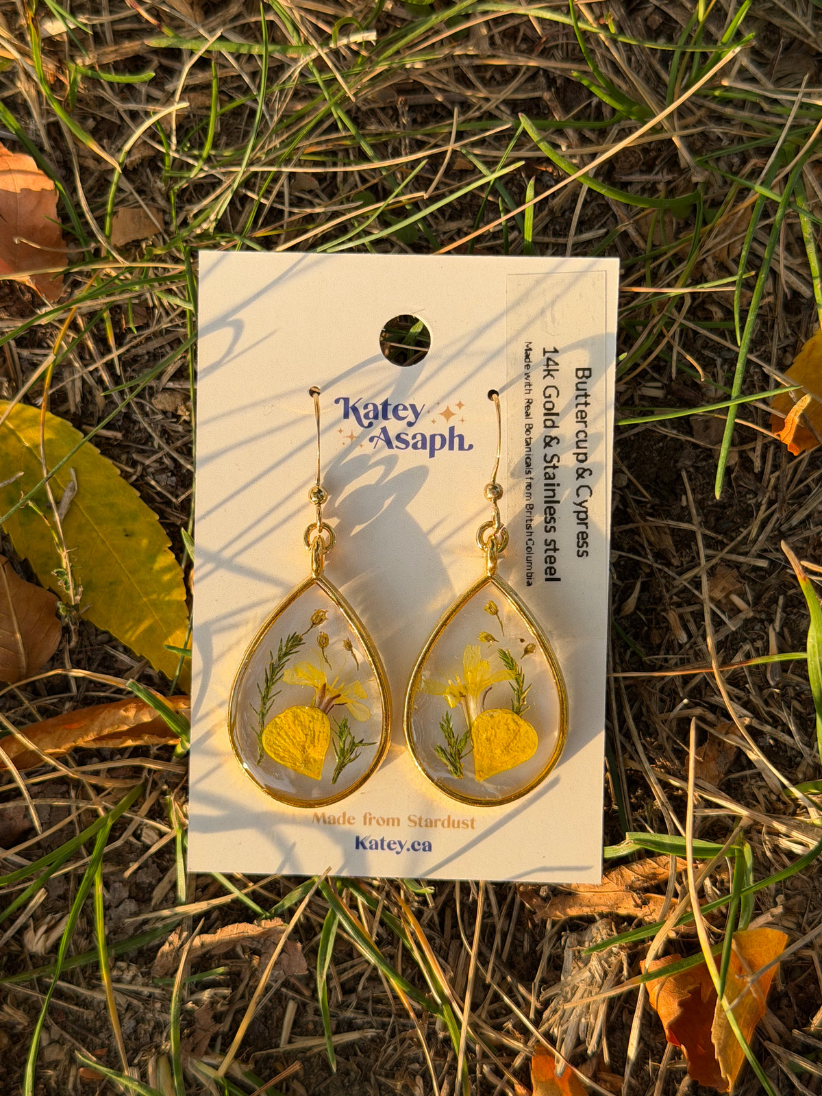 Buttercup & Cypress Earrings