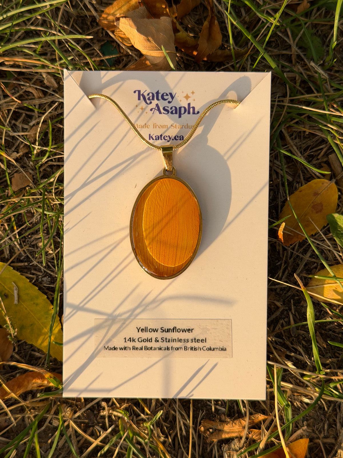 Yellow Sunflower Necklace