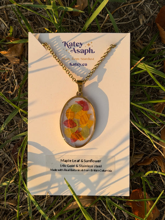 Fall Leaf Pile Pendant