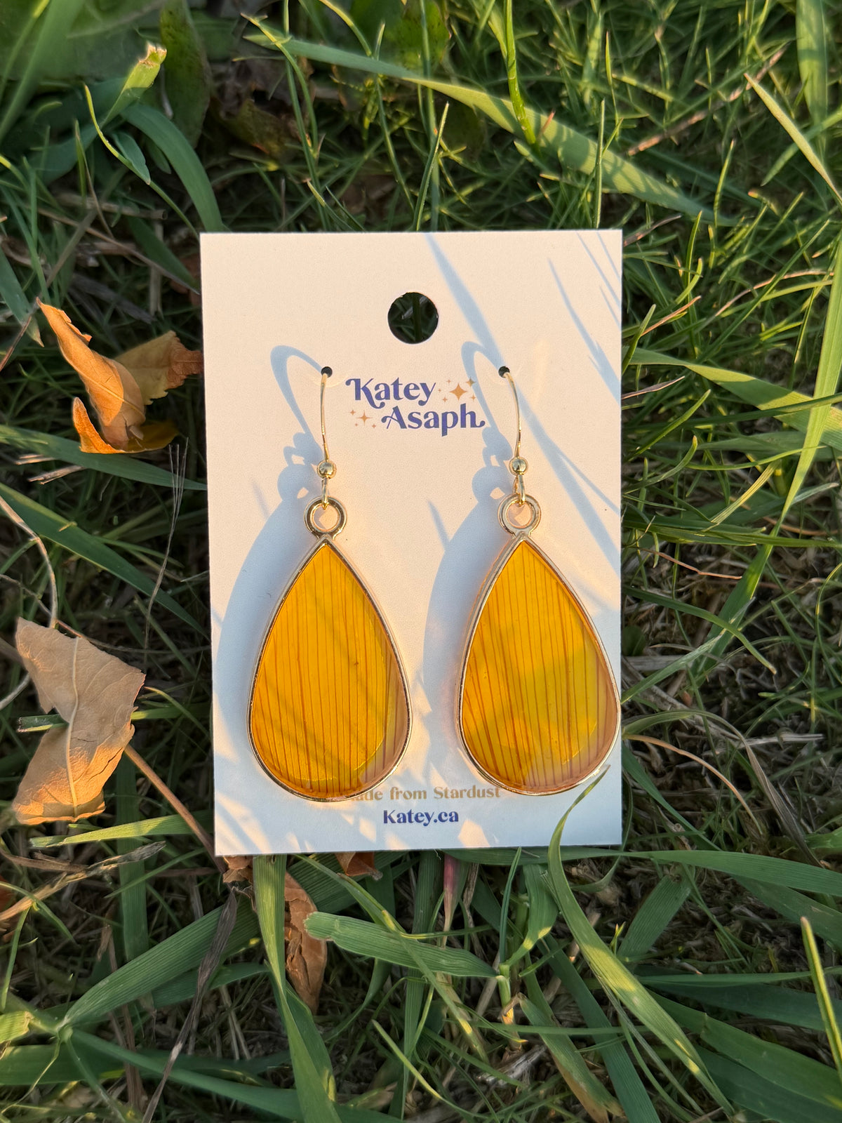 Yellow Sunflower Earrings