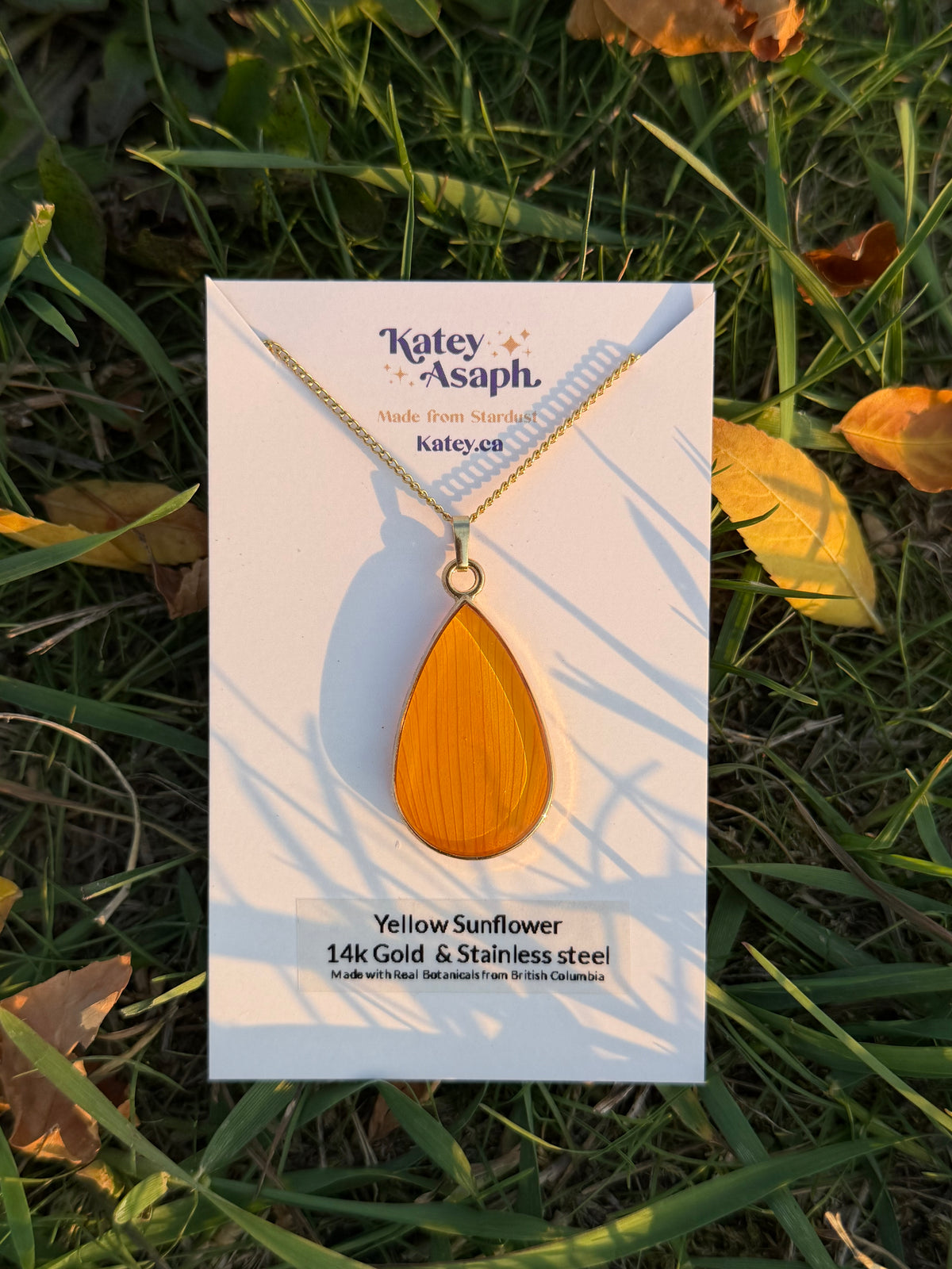 Yellow Sunflower Necklace