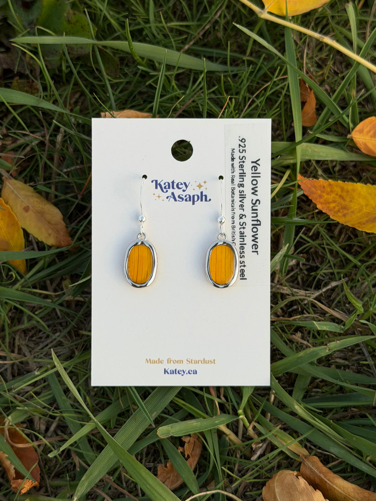 Mini Yellow Sunflower Earrings