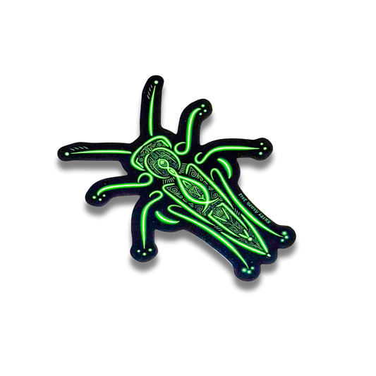 Green Grasshopper Sticker