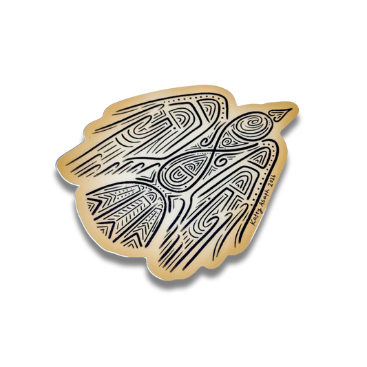 Neo-Tribal Crow Sticker