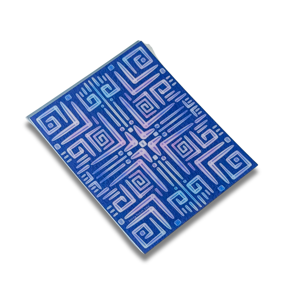 Purple Geometric Sticker