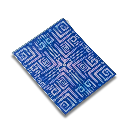 Purple Geometric Sticker