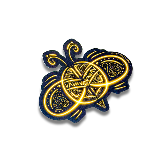 Yellow Bee Sticker
