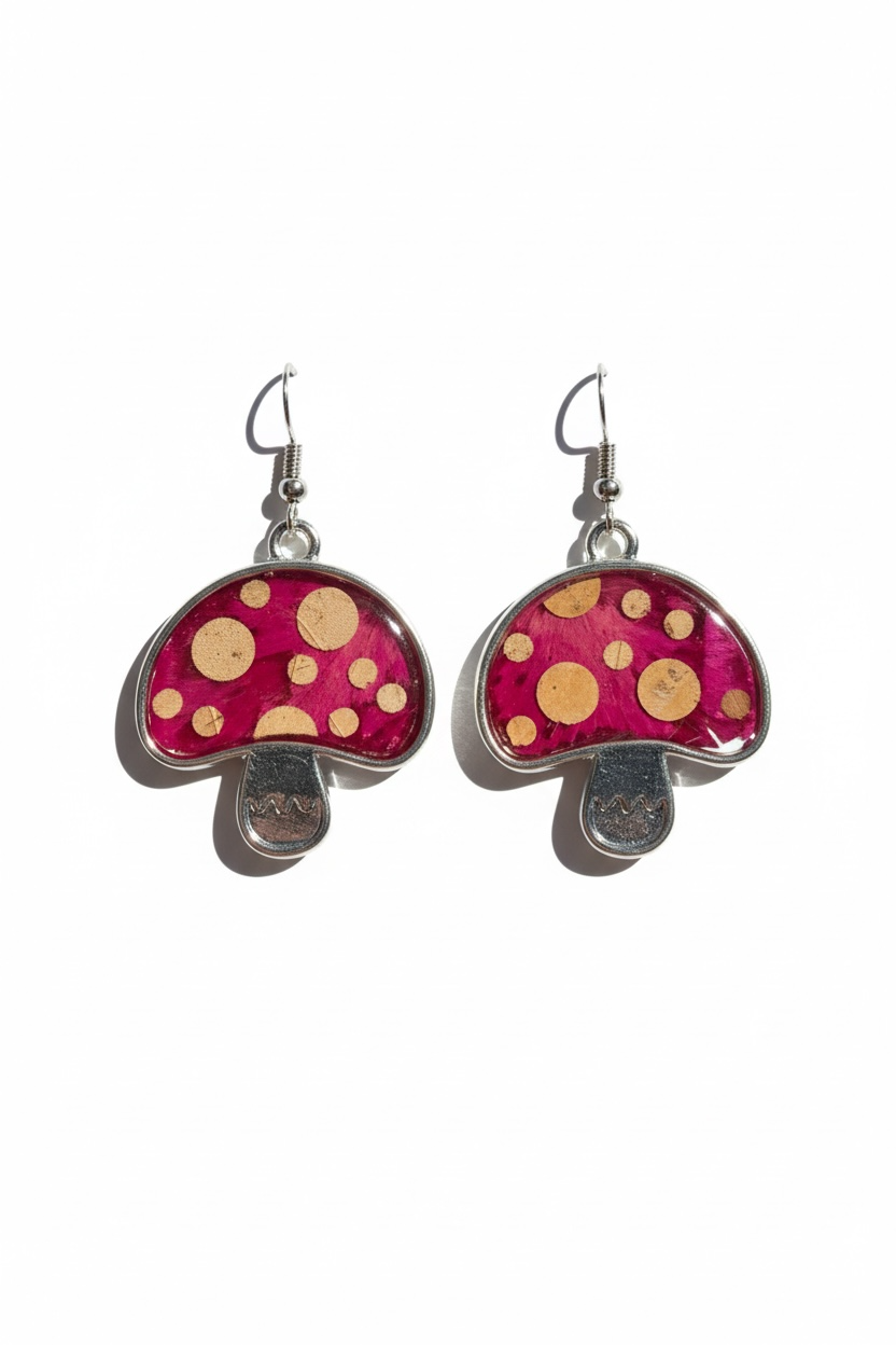 Mushroom Botanical Earrings