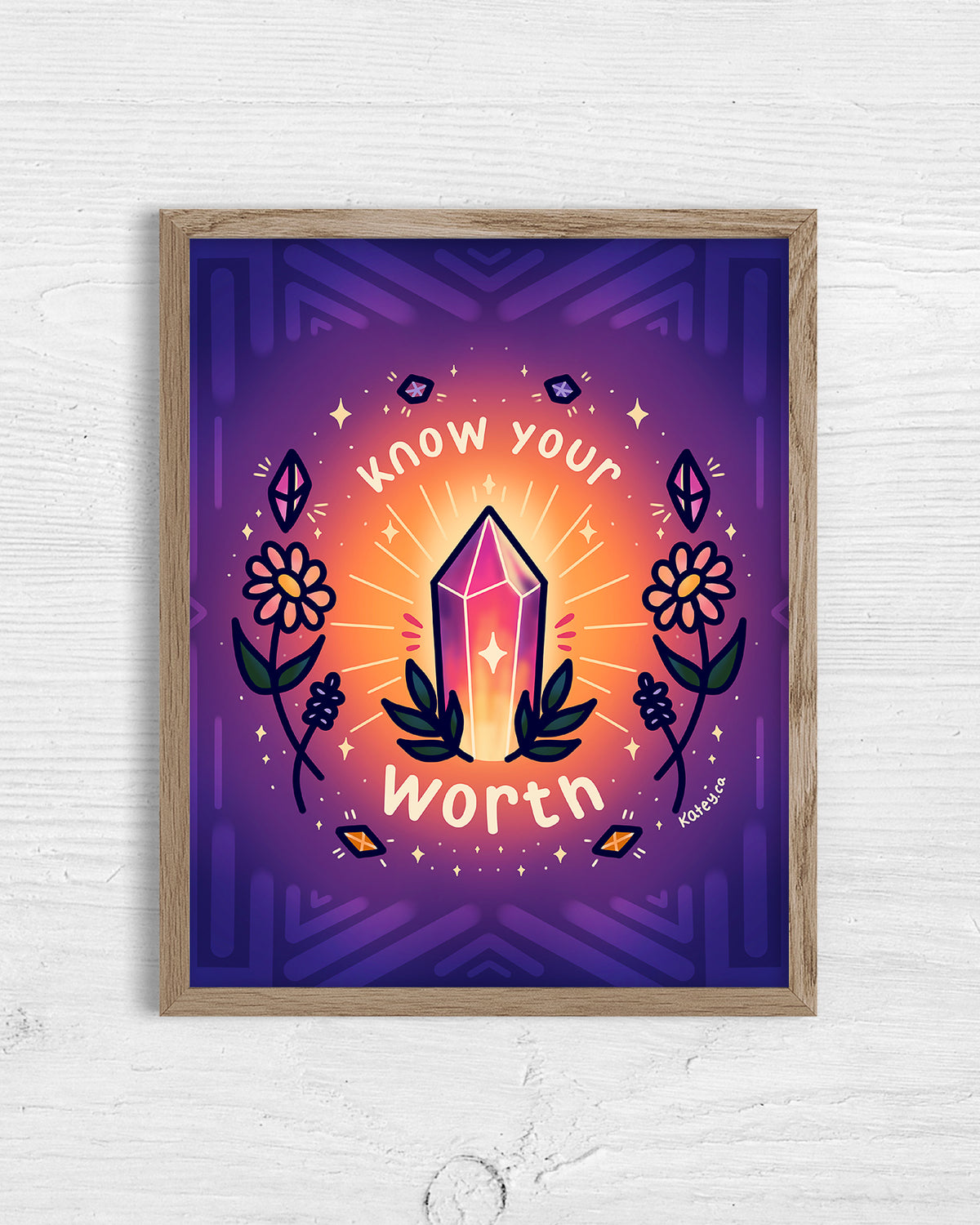 Know your worth 8x10 Print