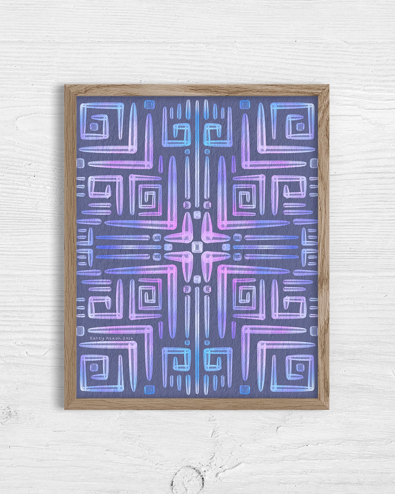 Lavender Labyrinth Print