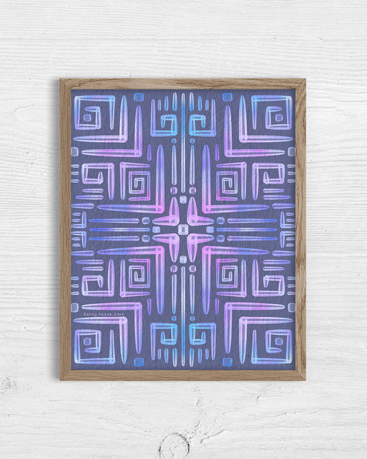 Lavender Labyrinth Print