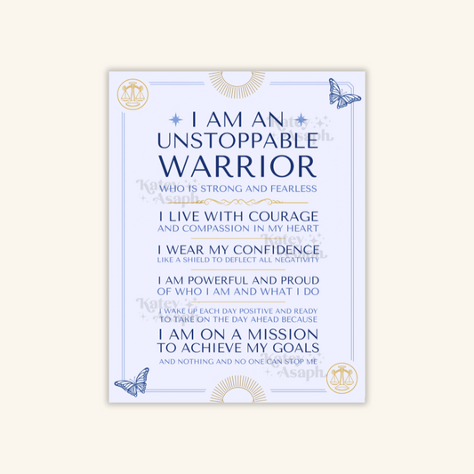 Unstoppable Warrior Print