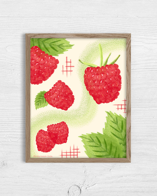 Raspberry Picnic Print